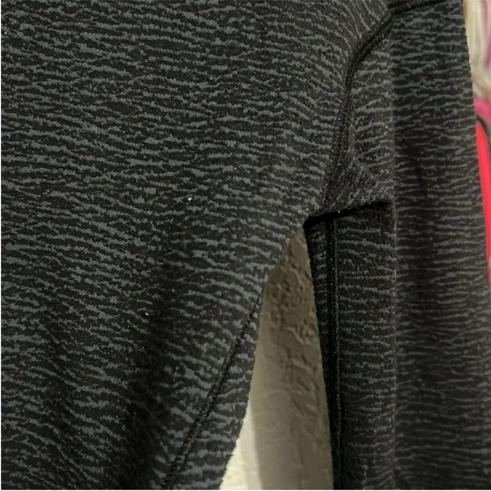 Lululemon Squad Goals Hoodie in Pebble Jacquard Black Blue Tied